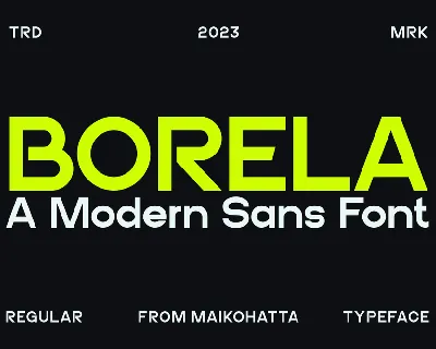 BORELA font