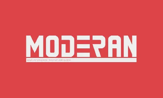 Moderan font