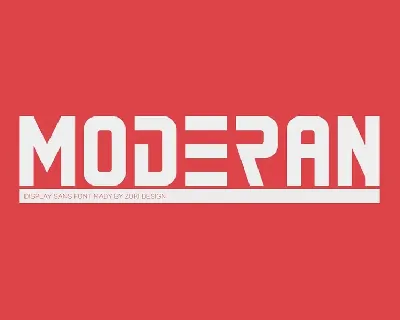 Moderan font