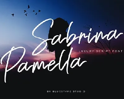 Sabrina Pamella font