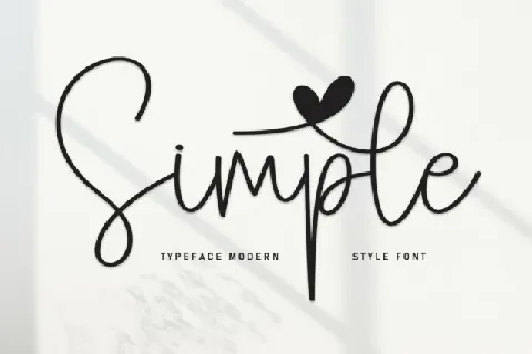 Simple Handwritten font