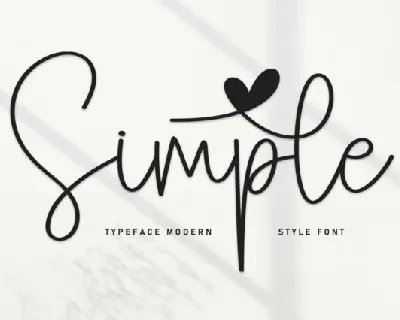 Simple Handwritten font