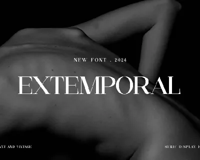 extemporal font