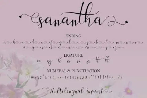 Sanantha font