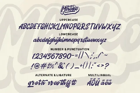 Mhoko FREE font