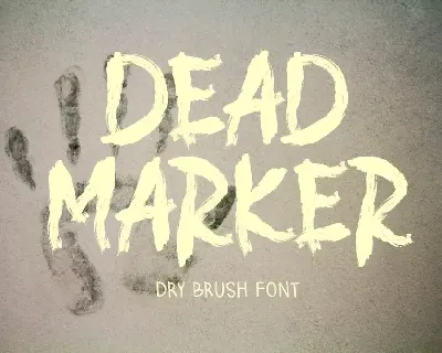 DEAD MARKER font