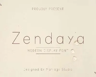 Zendaya font