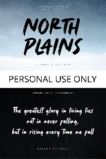 North Plains font