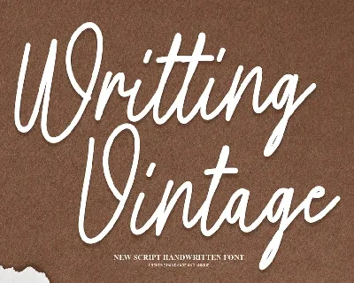 Writting Vintage font