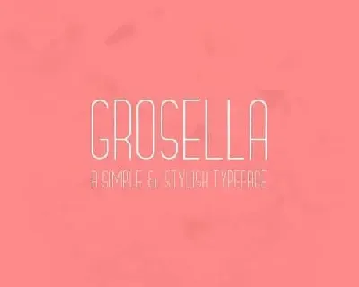 Grosella Sans Serif font