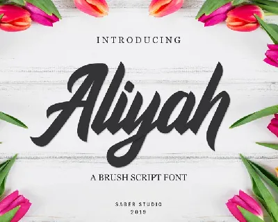 Aliyah Script font