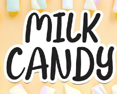 Milk Candy Display font