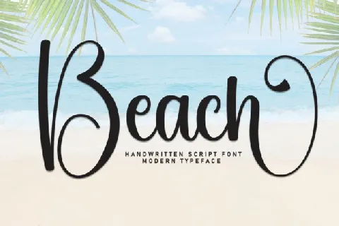 Beach Script font