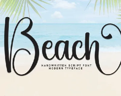 Beach Script font