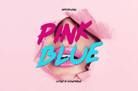 Pink Blue Free Download font