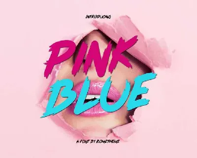 Pink Blue Free Download font