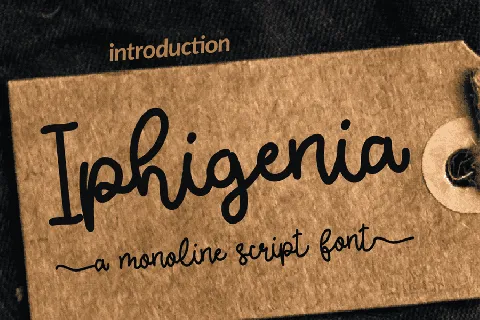 Iphigenia-free font