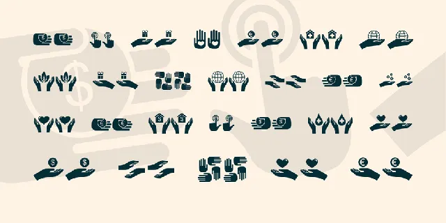 Various Hands font