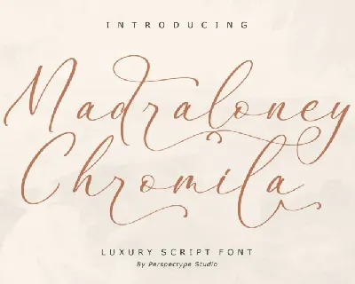 Madraloney Chromila font