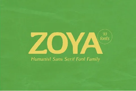 Zoya font