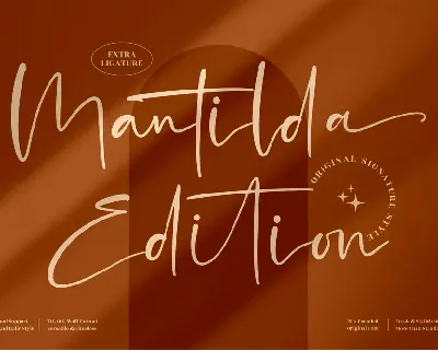 Mantilda Edition font