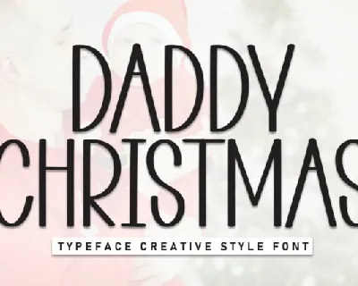 Daddy Christmas Display font