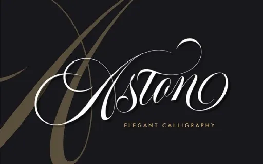 Aston Script font