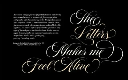 Aston Script font