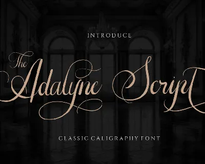 The Adelyne Script font