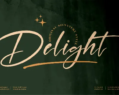 Delight font