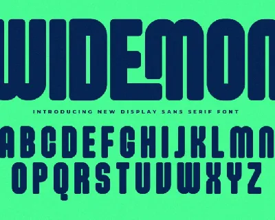 Widemon font