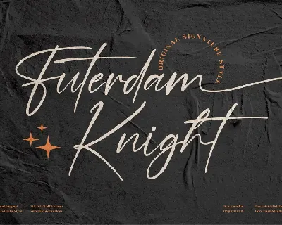 Futerdam Knight font