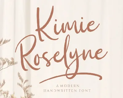 Kimie Roselyne font