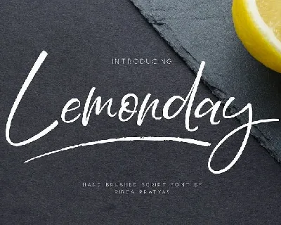 Lemonday Script font