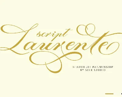 Laurente Script font