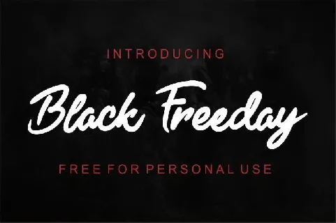 Black Freeday font