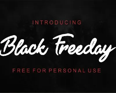 Black Freeday font