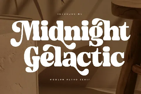 Midnight Gelactic font