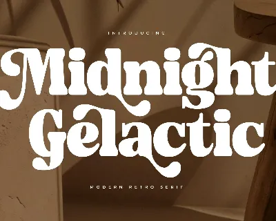Midnight Gelactic font