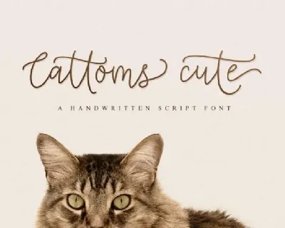 Cattoms Handwritten font