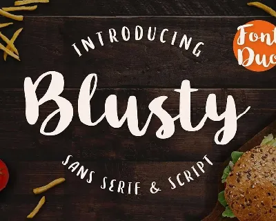 Blusty Duo Free font