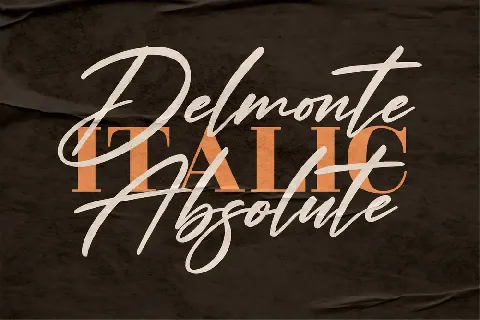 Delmonte Absolute font