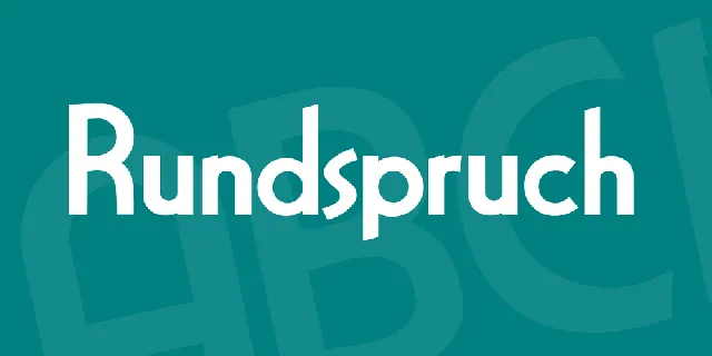 Rundspruch font