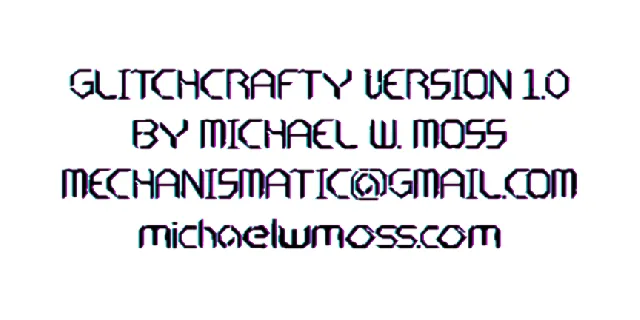 Glitchcrafty font