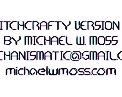 Glitchcrafty font