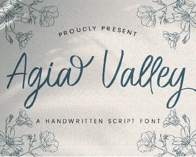 Agia Valley font