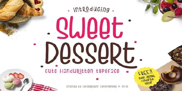 Sweet Dessert font