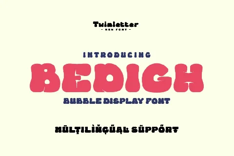 BEDIGH Trial font