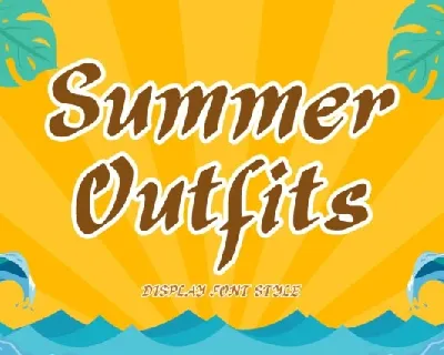 Summer Outfits font