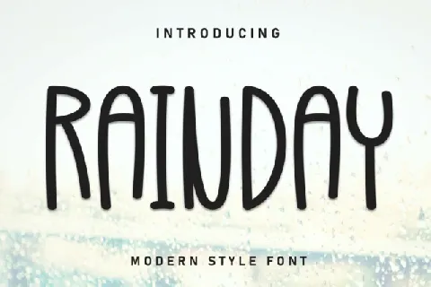 Rainday Display font